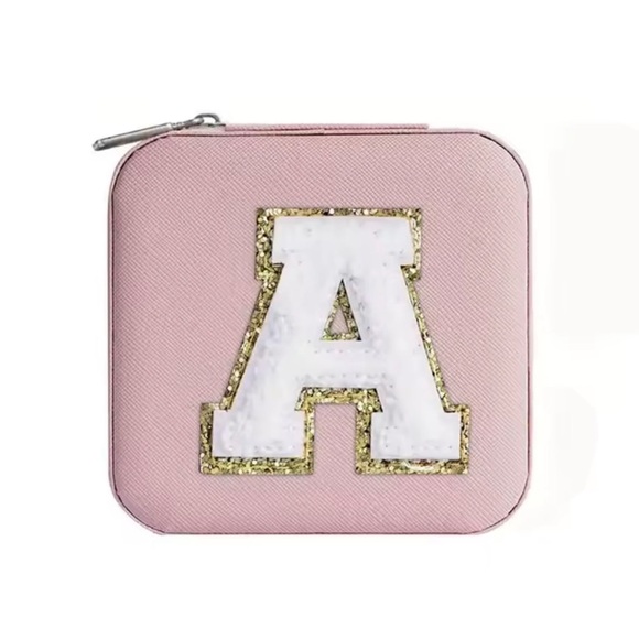 Pink Jewelry Case — ‘A’ available - NWT - Picture 3 of 5